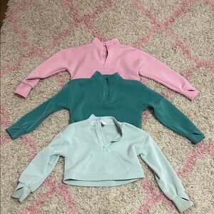 All in motion Zip-Up Pullovers bundle of 3